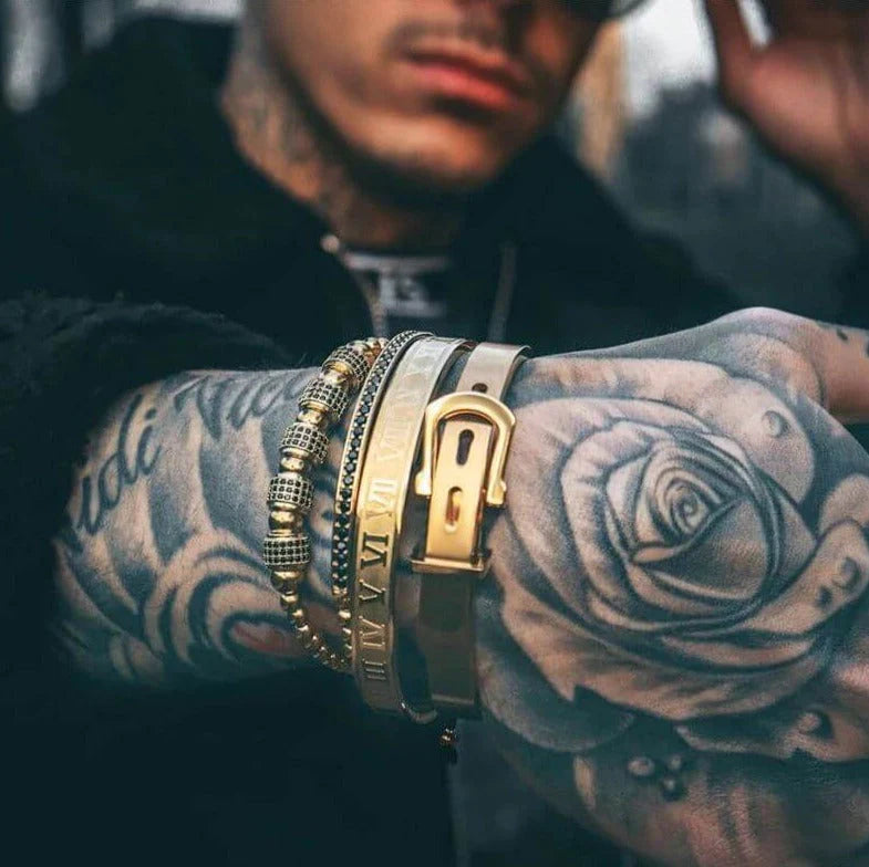 Titanium Armband Set