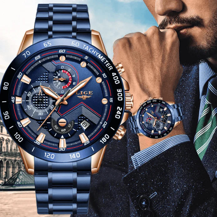 Heren Chronograaf Luxe Polshorloge