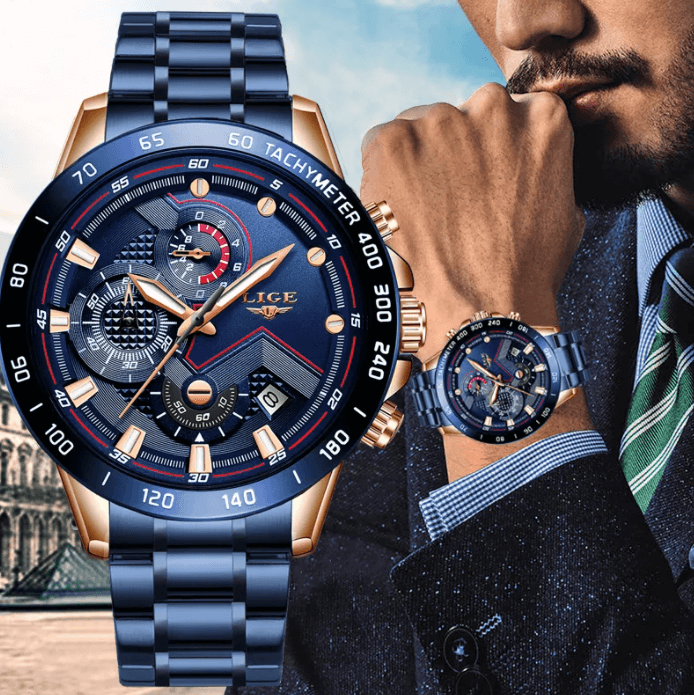 Heren Chronograaf Luxe Polshorloge