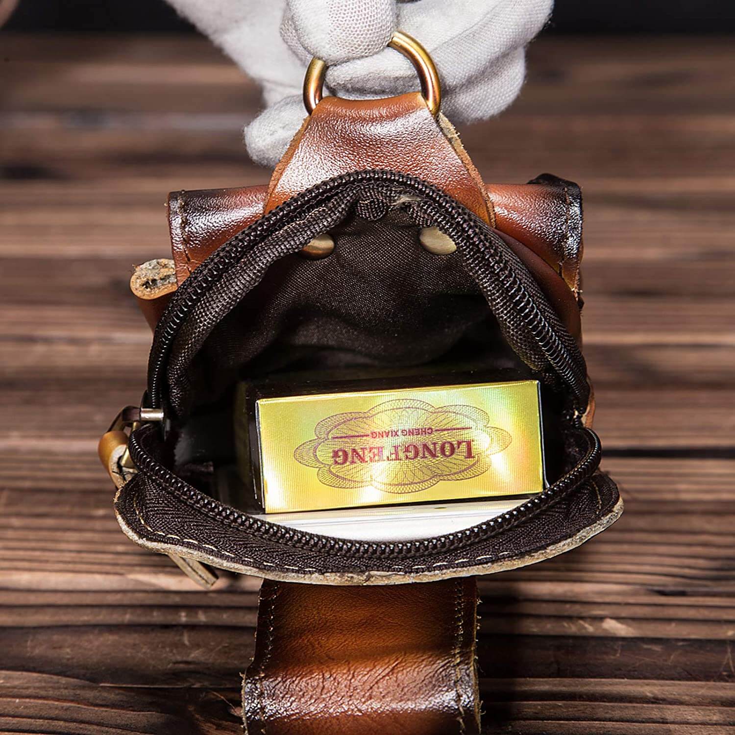 Echt Lederen Heren Waist Bag - Eenvoudig al je spullen op zak