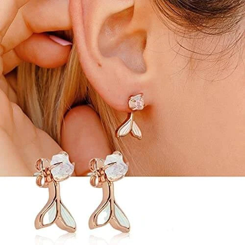 Zeemeermin Staart Oorbellen