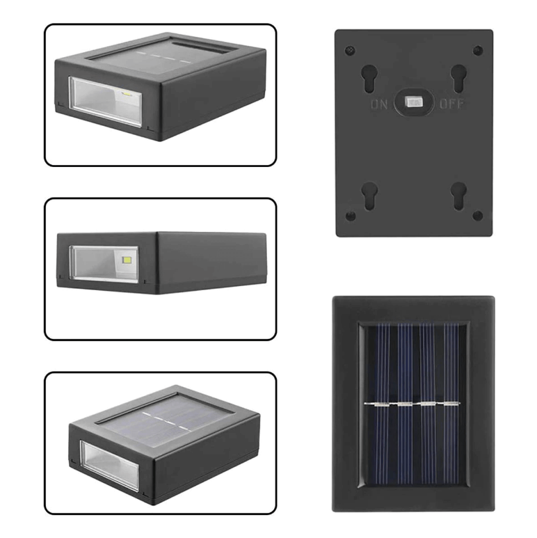 Zonne-aangedreven buiten Patio Wall Light Belleza