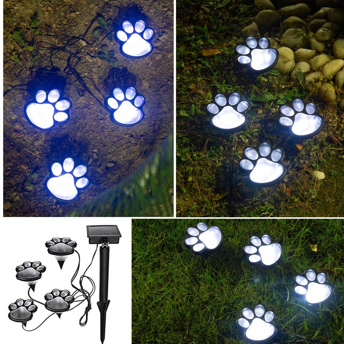 Paw Print Lampjes op zonne-energie Belleza