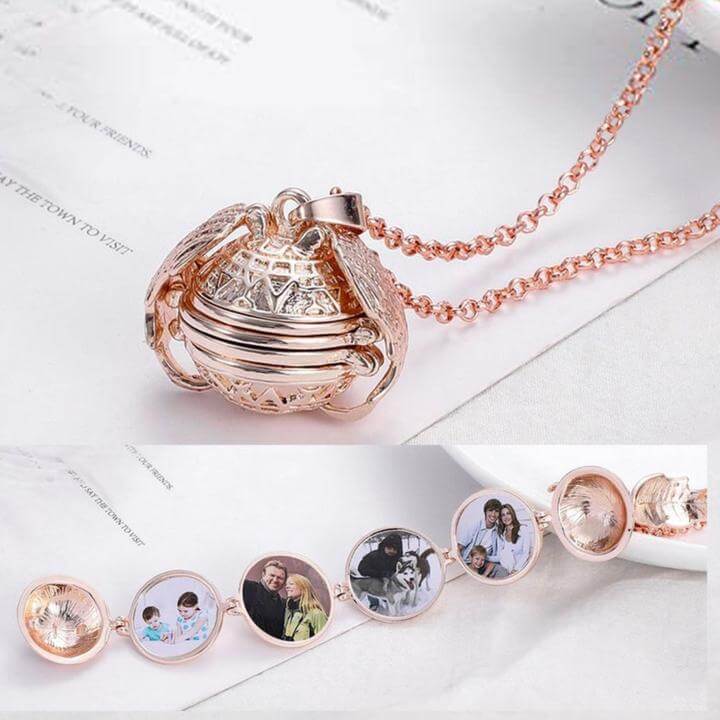 Uitbreidbare Foto Locket Ketting