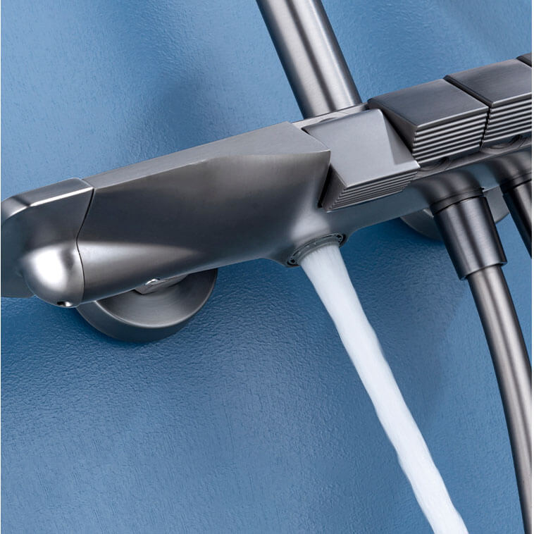 Thermostatische Pianodouche Set