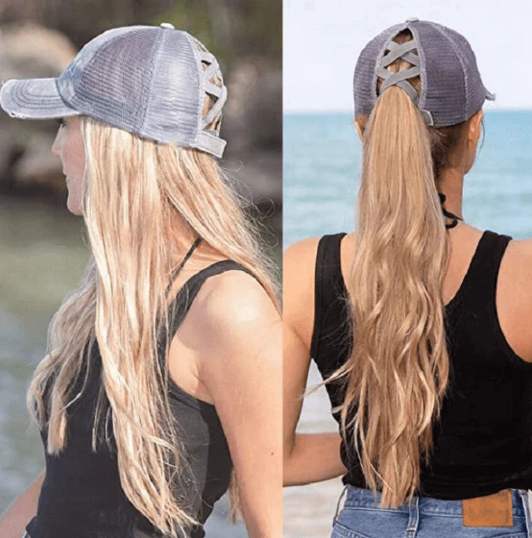 Criss Cross Paardestaart Cap