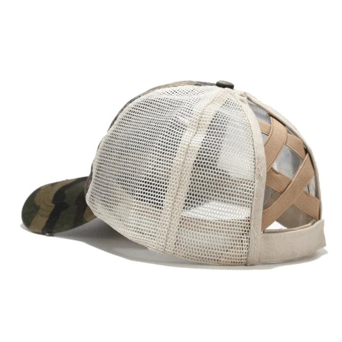 Criss Cross Paardestaart Cap