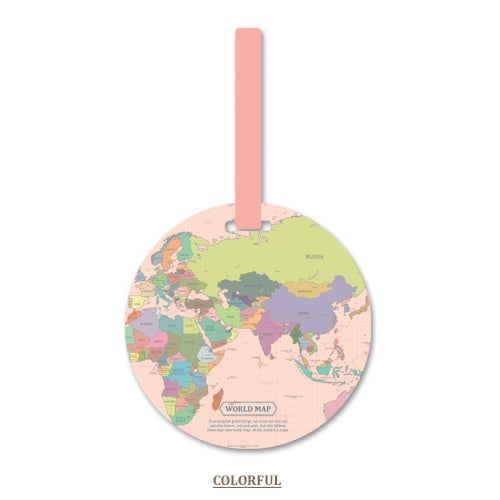 Worldmap Koffer Label