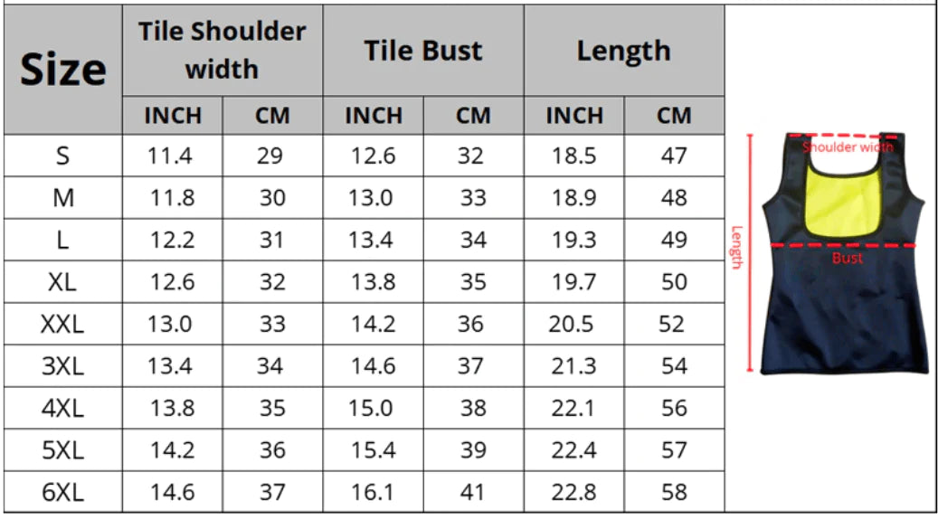 Neoprene Sweat Body Shaper