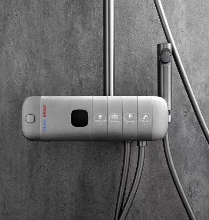 Thermostatische Pianodouche Set