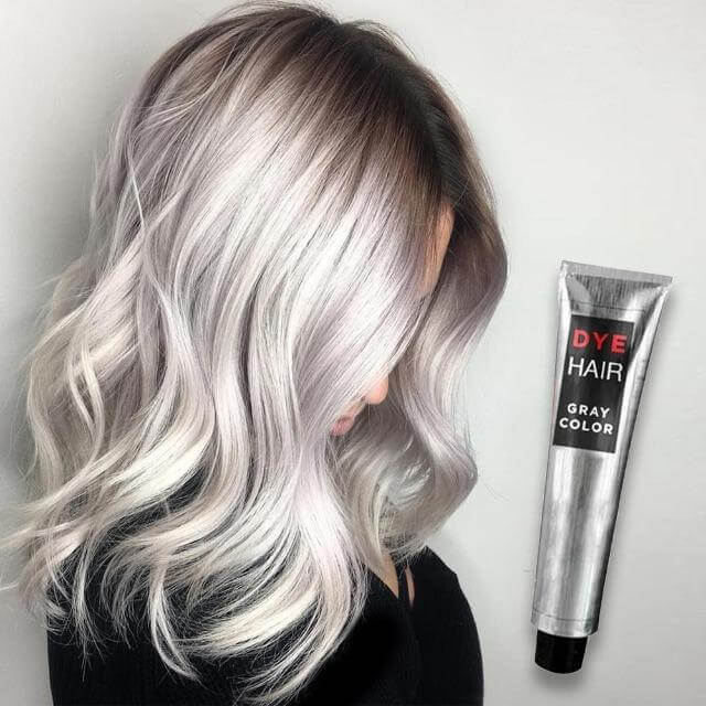 Zilvergrijze haarverf