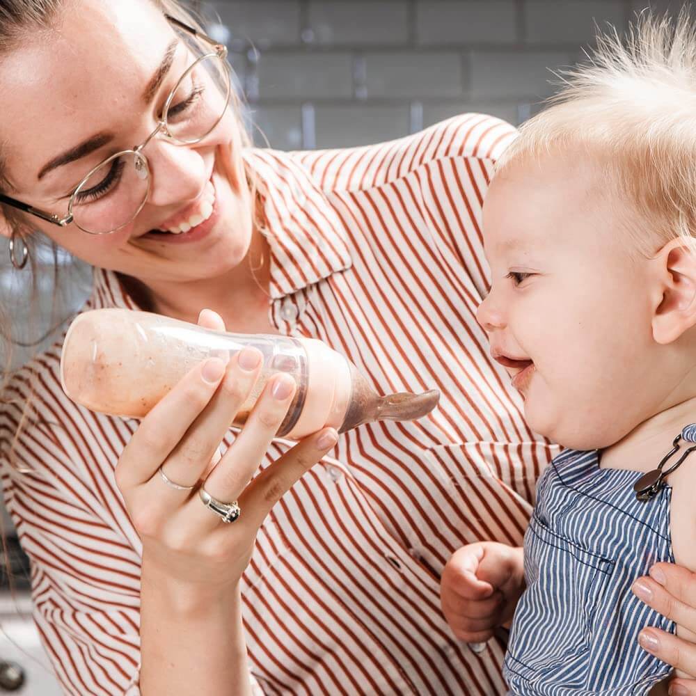 Fleslepel voor babyvoeding
