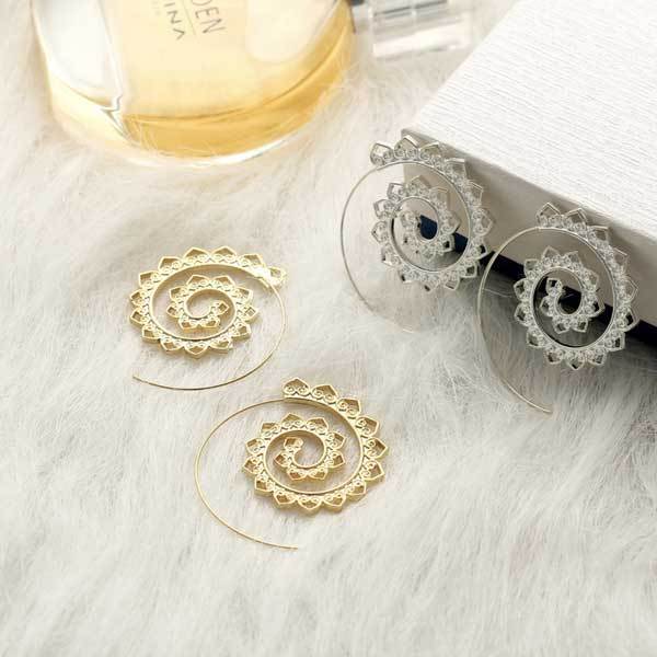 Boheemse Spiraal Hippie Oorbellen