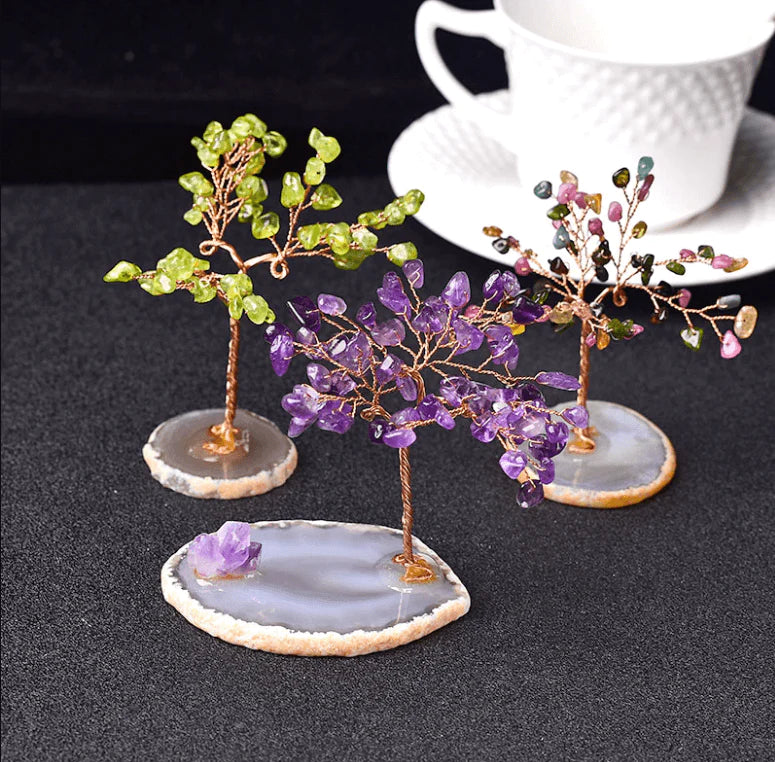 Kristallen Boom des Levens Bureaubeeldhouwwerk