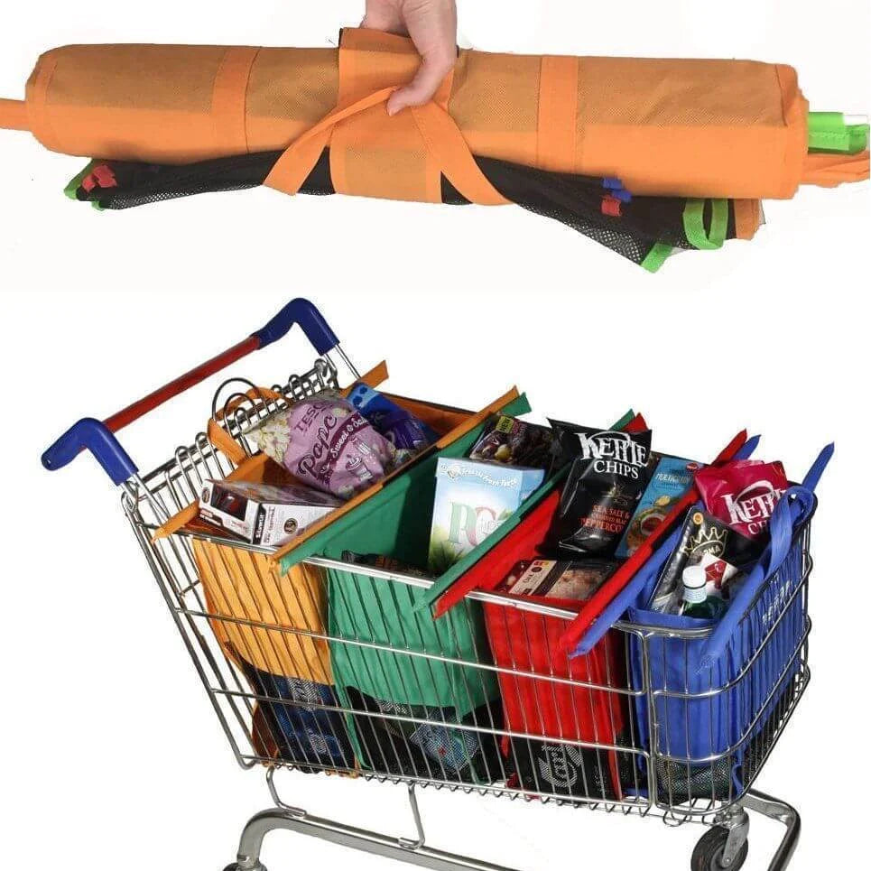 Boodschappenwagentje Trolley Tassen (Set van 4)