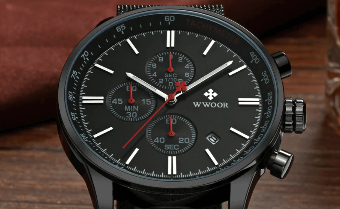 Ultra-dun Chronograaf Polshorloge