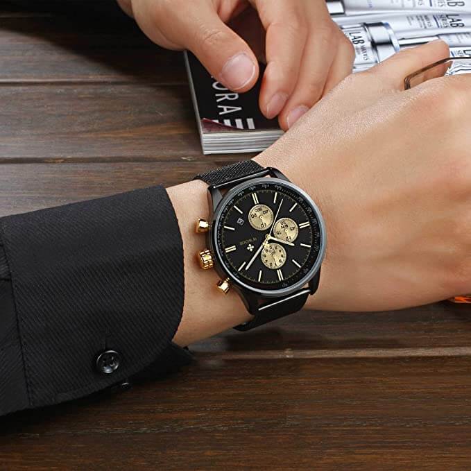 Ultra-dun Chronograaf Polshorloge