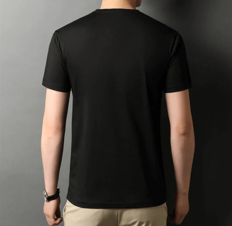 Heren Slim Fit V-hals T-shirt