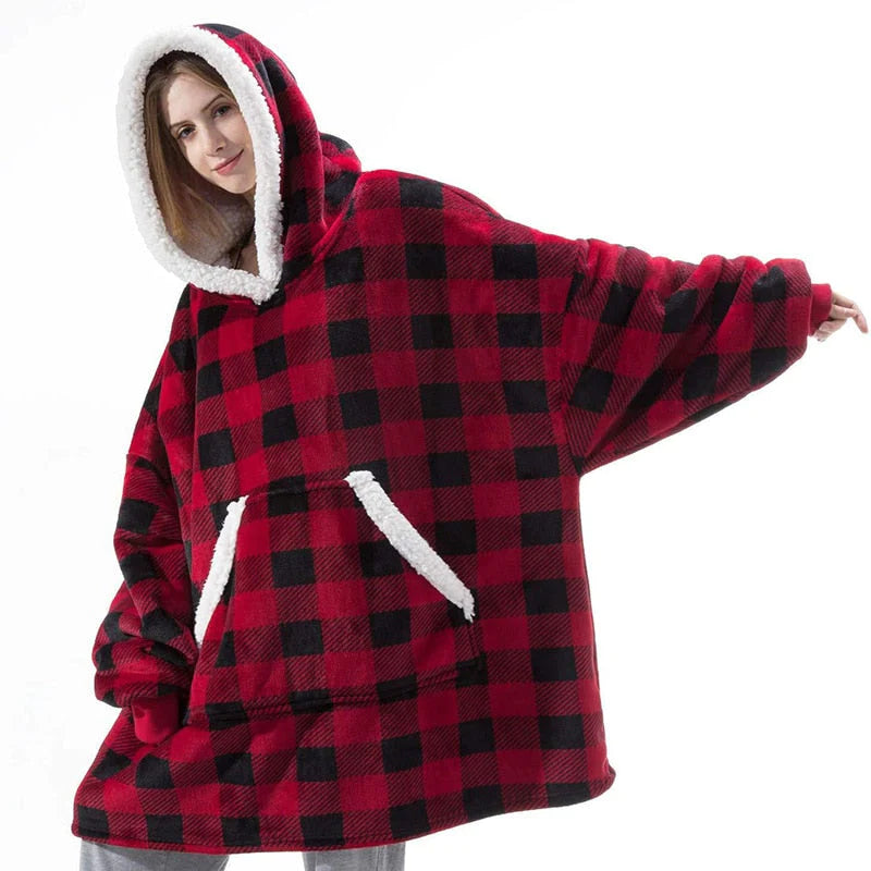 Furry Hoodie Deken