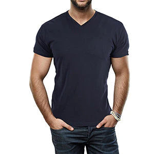 Heren Slim Fit V-hals T-shirt