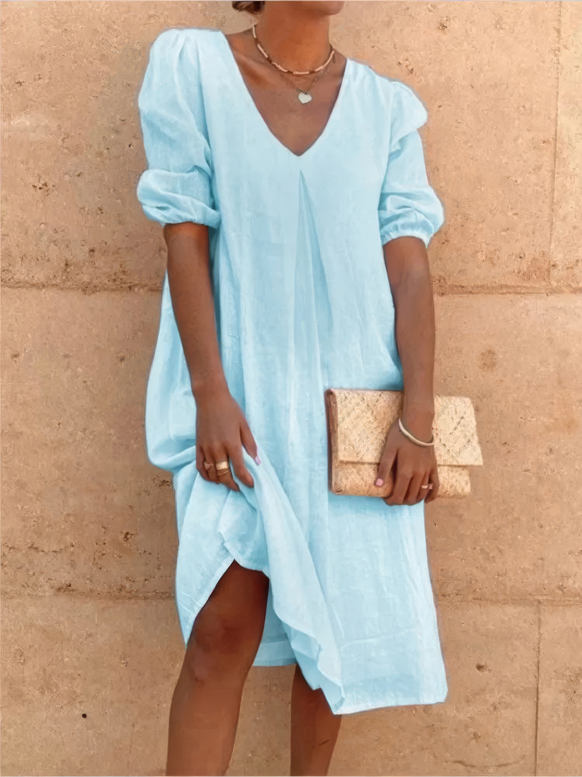 Dames Midikleed Modern Casual