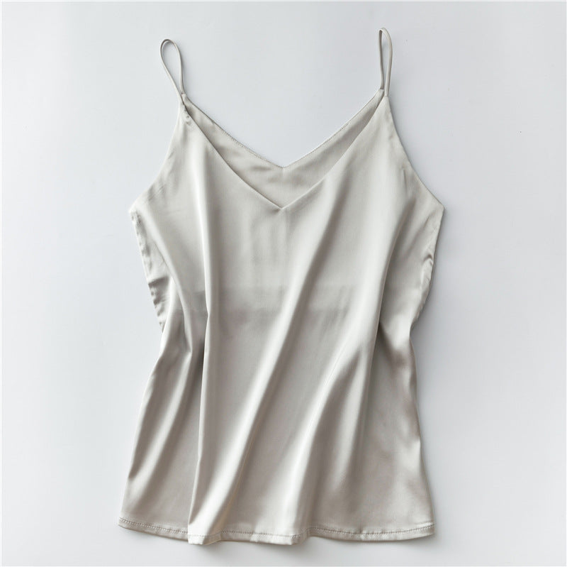 Dames Halter V-Hals Spaghetti Top