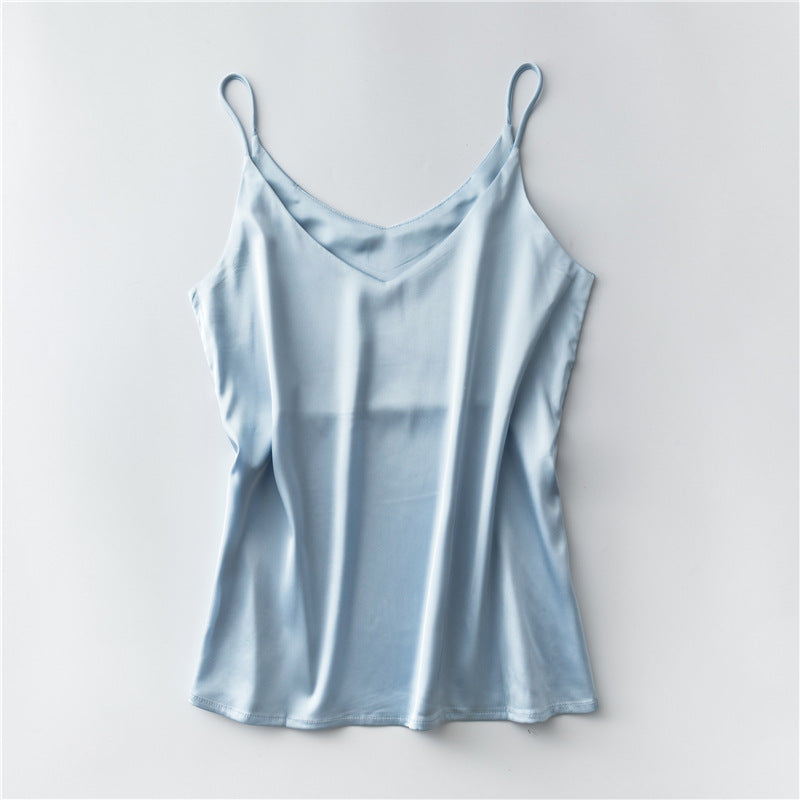 Dames Halter V-Hals Spaghetti Top