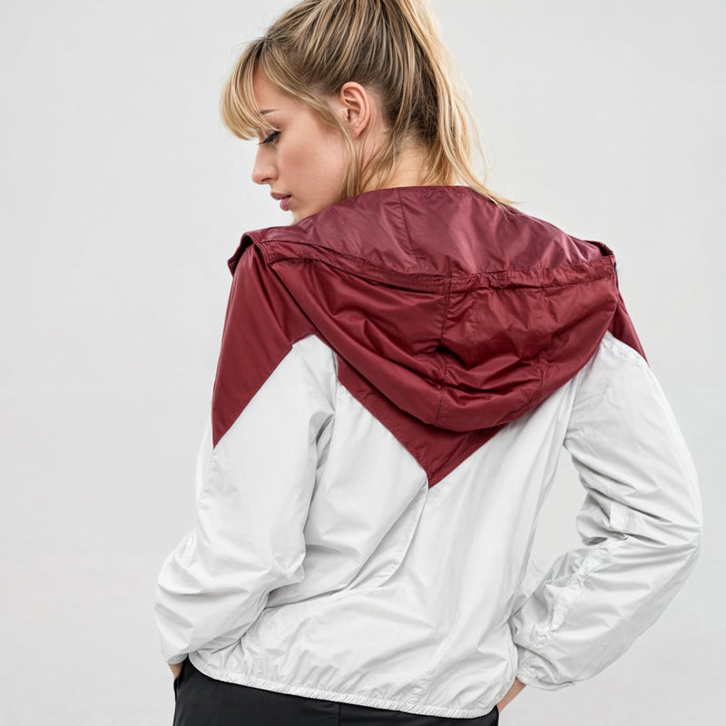 Tweekleurige Windbreaker Jas