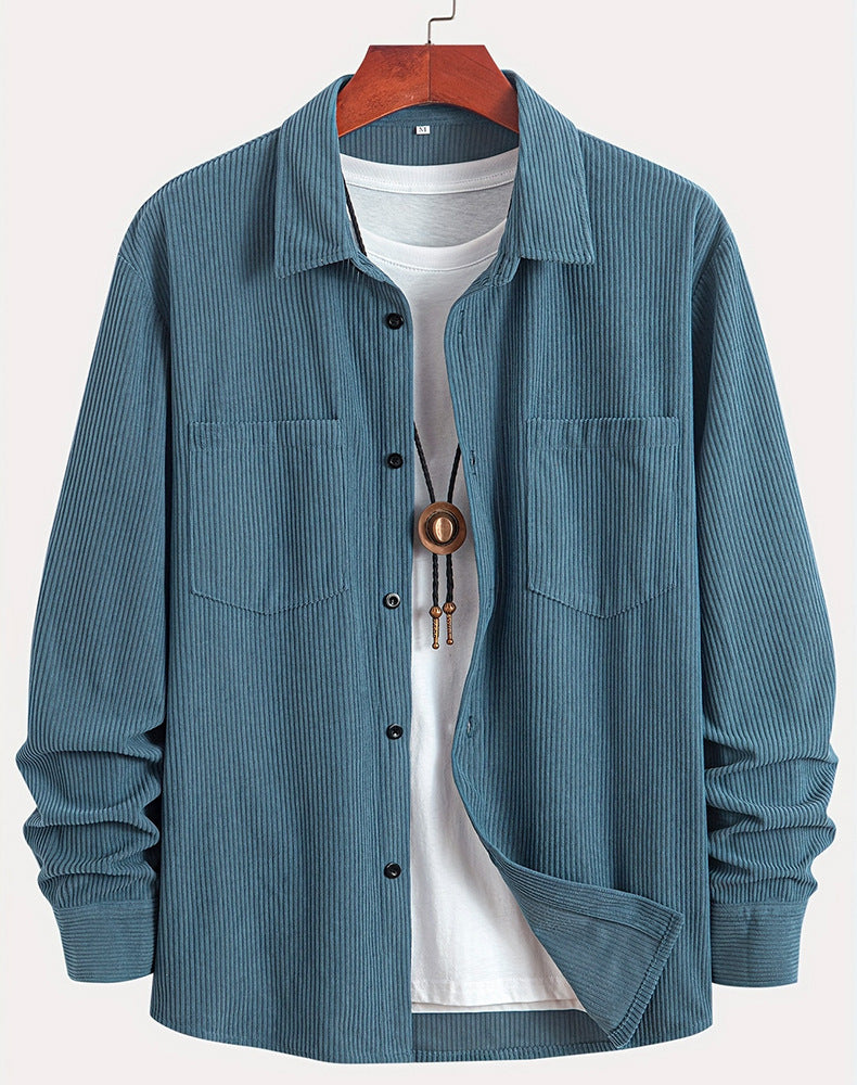 Heren Vest Casual Velours Côtelé Regular Fit