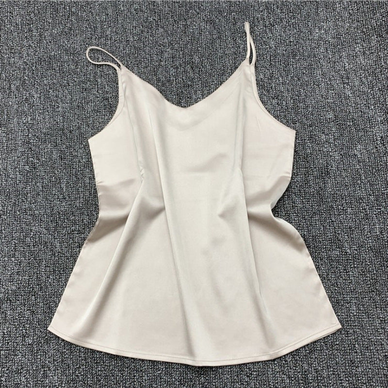 Dames Halter V-Hals Spaghetti Top