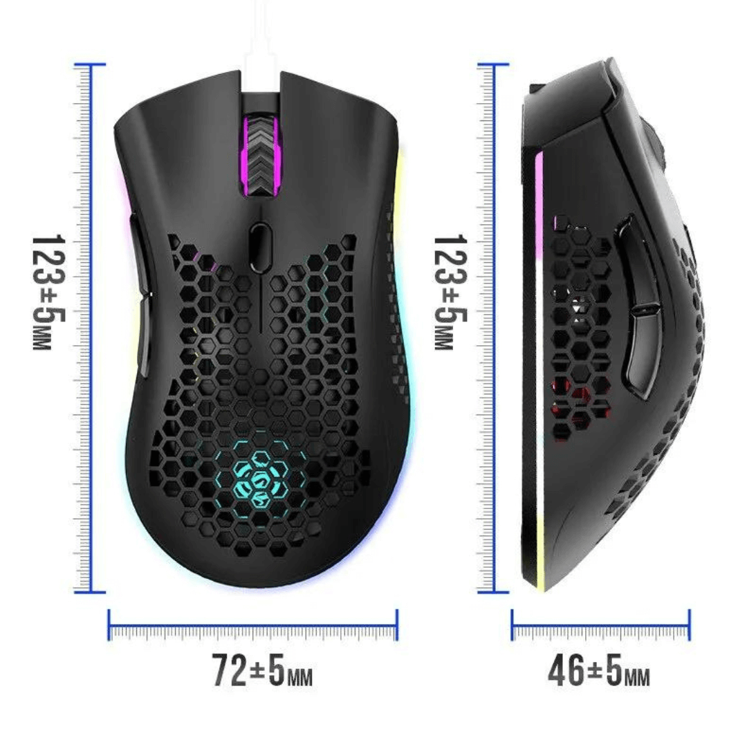 RGB Honingraat Draadloze Muis