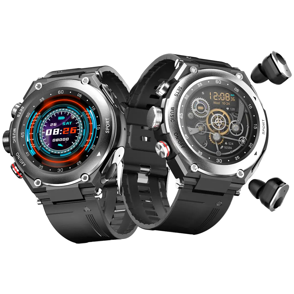 3-in-1 Fitness Track Smartwatch