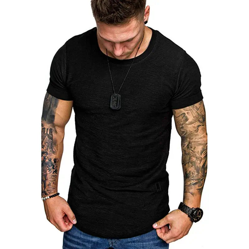 Heren Slim Fit Ademend T-shirt