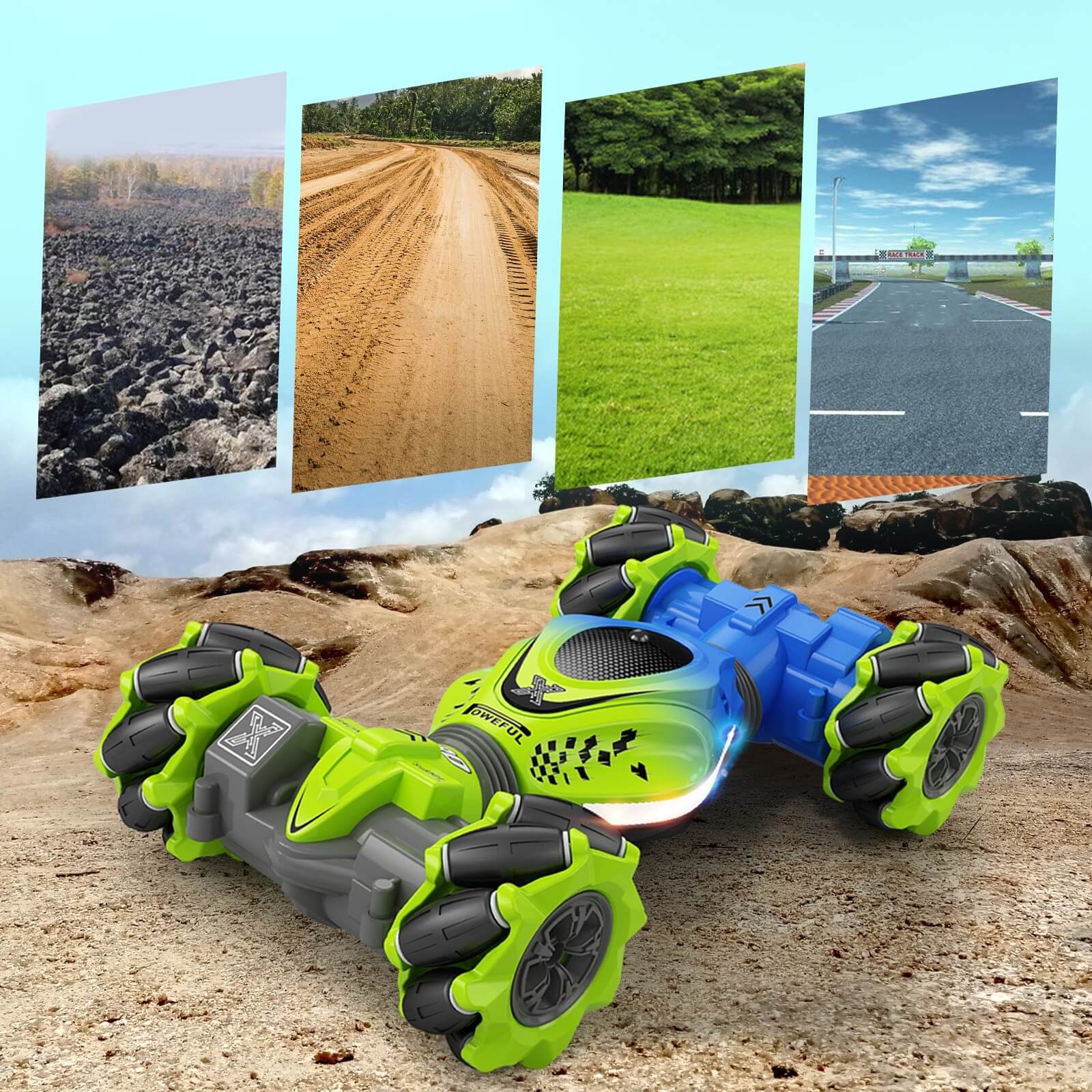 Bewegingsdetectie RC Stunt Auto