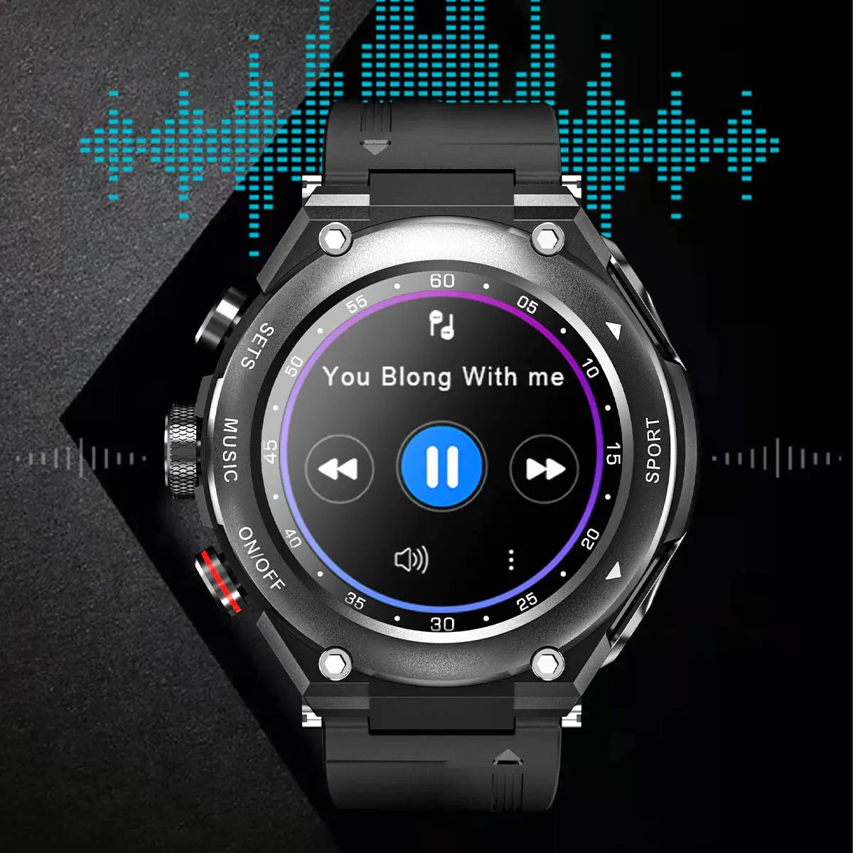 3-in-1 Fitness Track Smartwatch