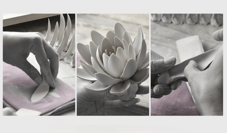 Keramische Lotus Wierookbrander