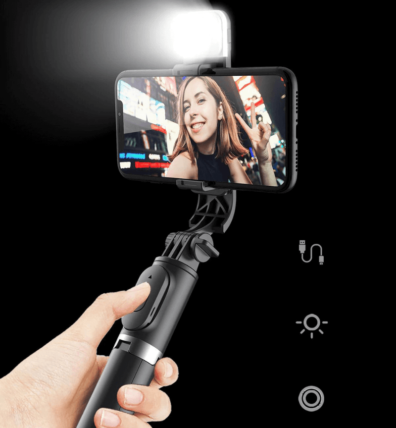 Verlichte Bluetooth Selfie Stick Statief