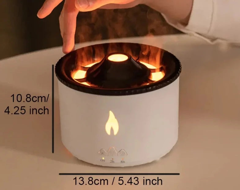 Verlichte Volcano Aroma Luchtbevochtiger