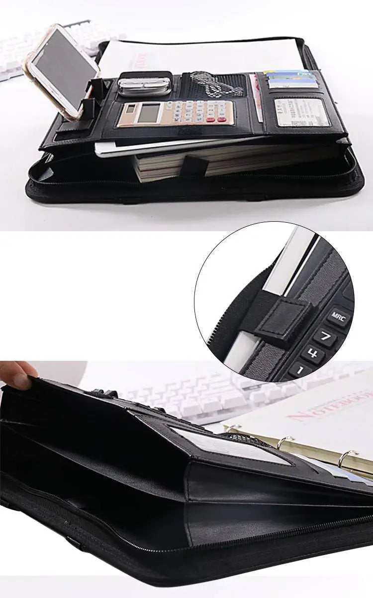 Leren Aktetas Organizer