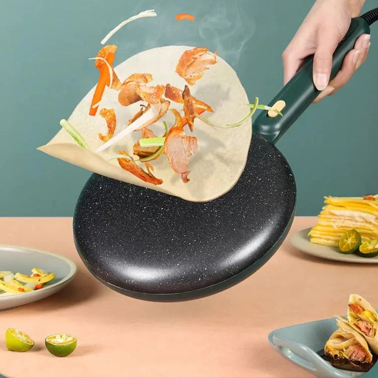 Draagbare crêpemaker met antiaanbaklaag