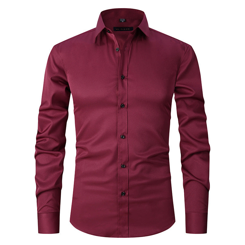 Heren Anti-Kreuk Slim Fit Dress Shirt