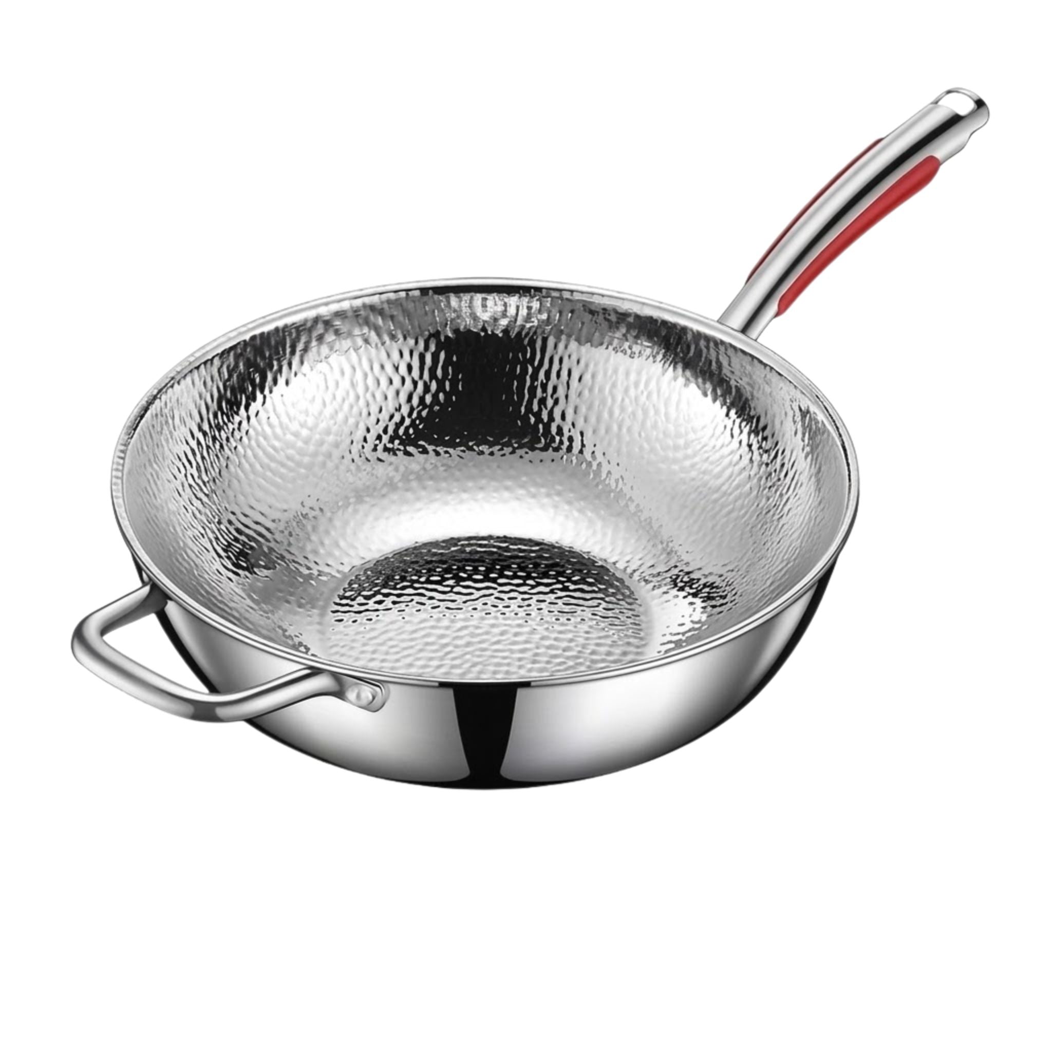 Inductie Wokpan met Ronde Bodem voor Perfecte Warmteverdeling
