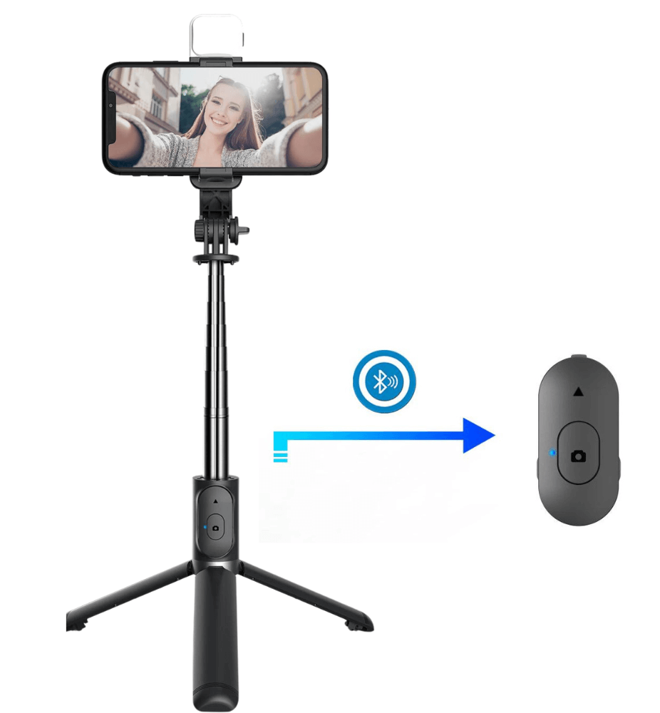 Verlichte Bluetooth Selfie Stick Statief