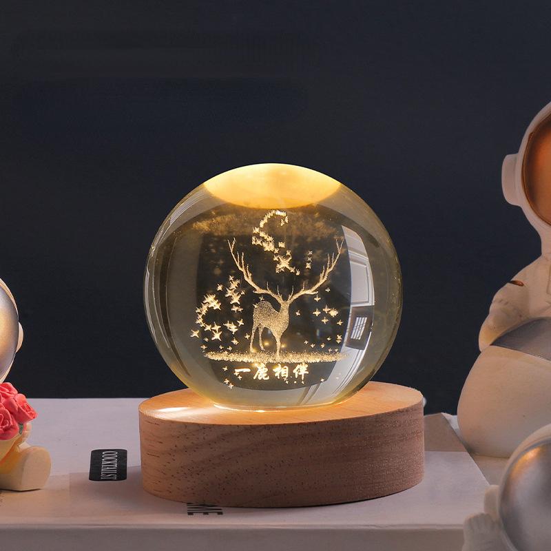 3D Kristallen Bol met LED-verlichting voor Decoratie 11