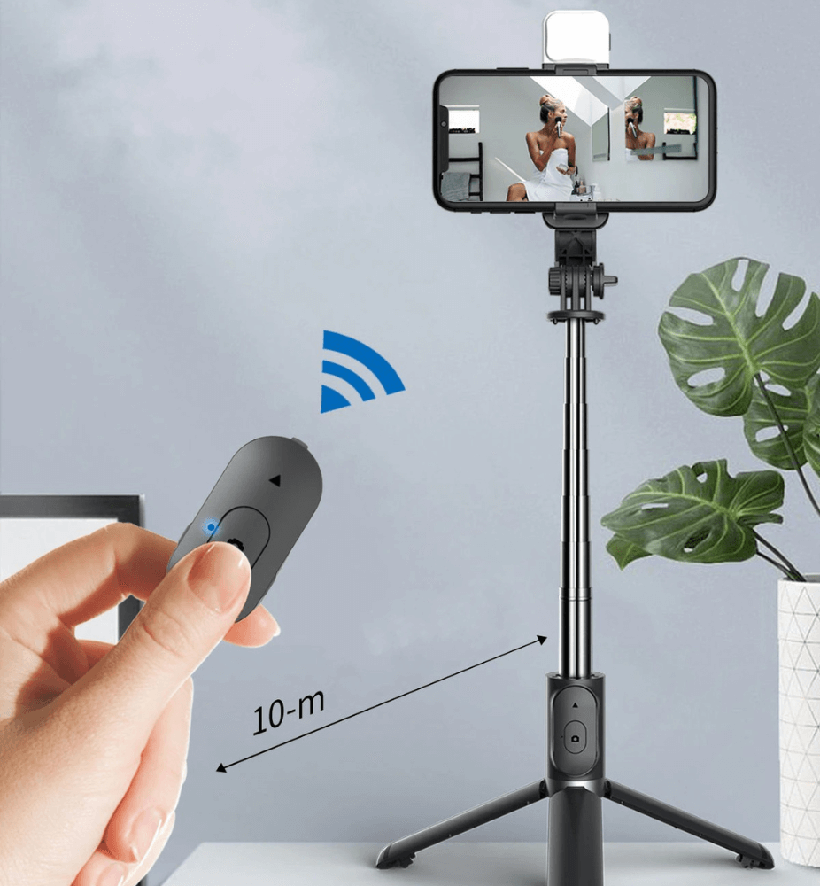 Verlichte Bluetooth Selfie Stick Statief