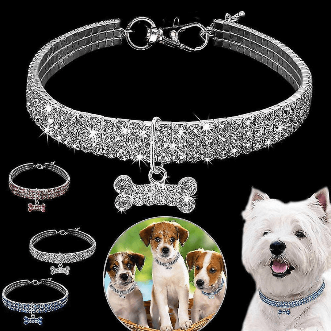 Rhinestone Halsband voor Huisdieren