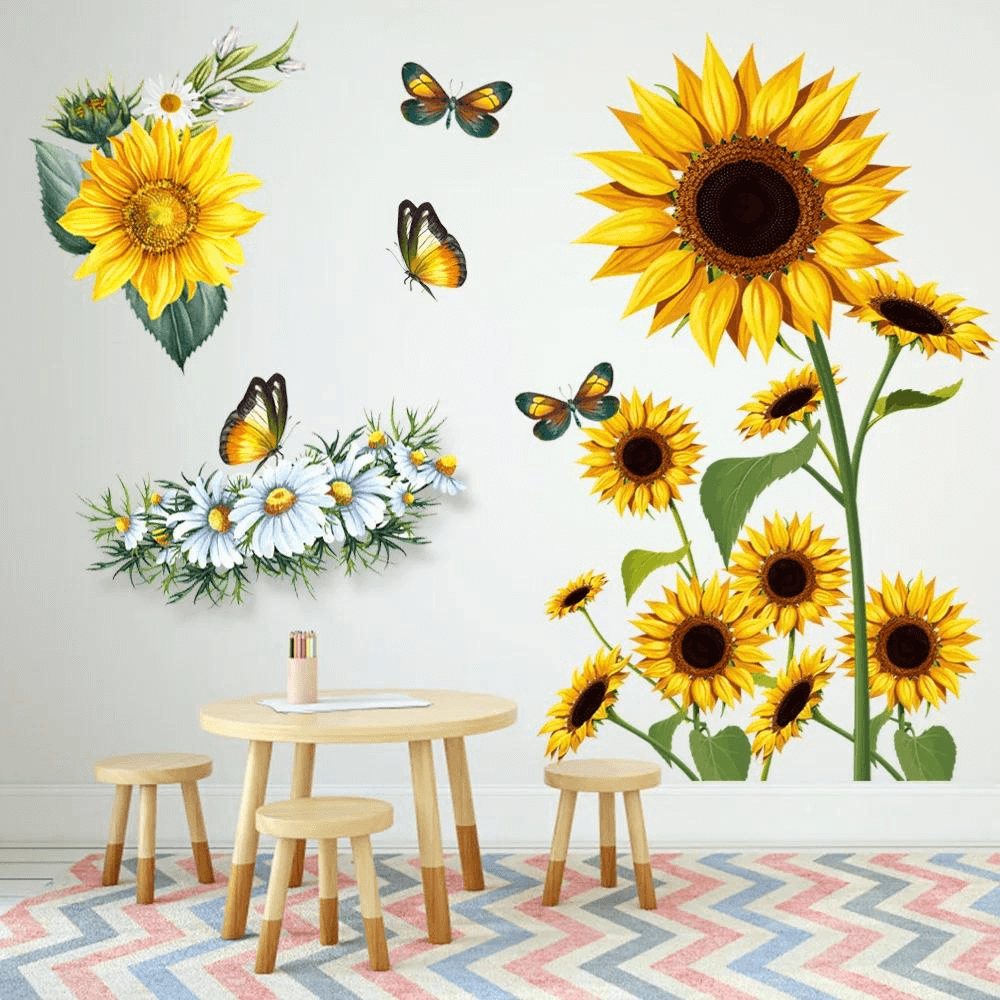 Zonnebloemen Muurstickers