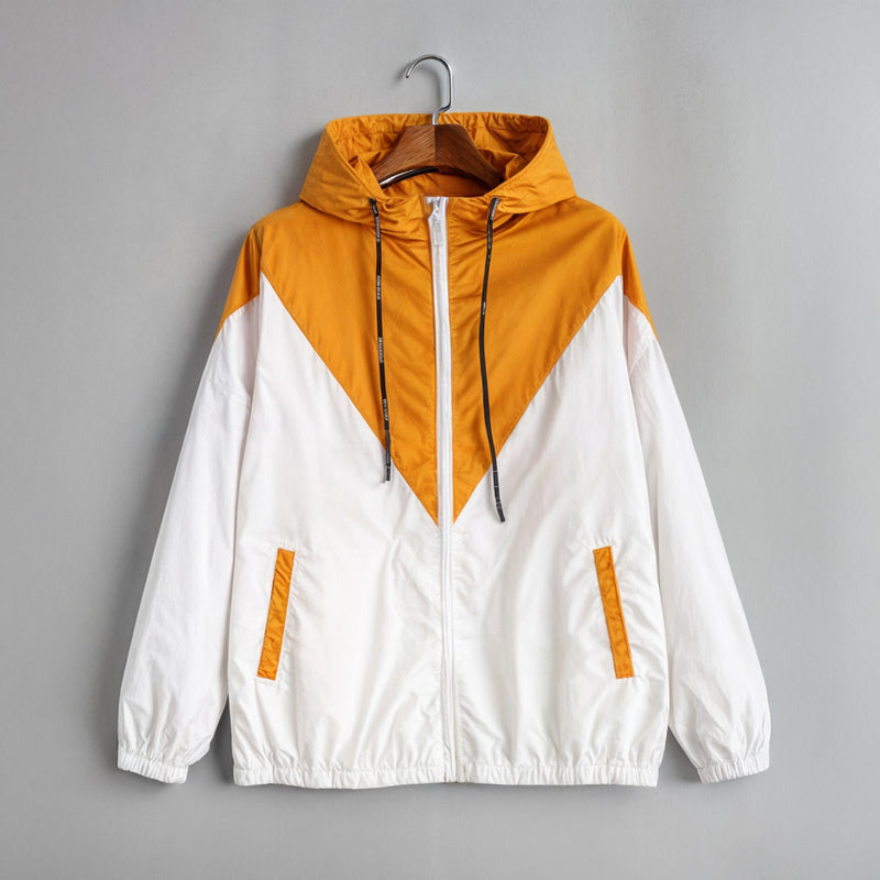 Tweekleurige Windbreaker Jas