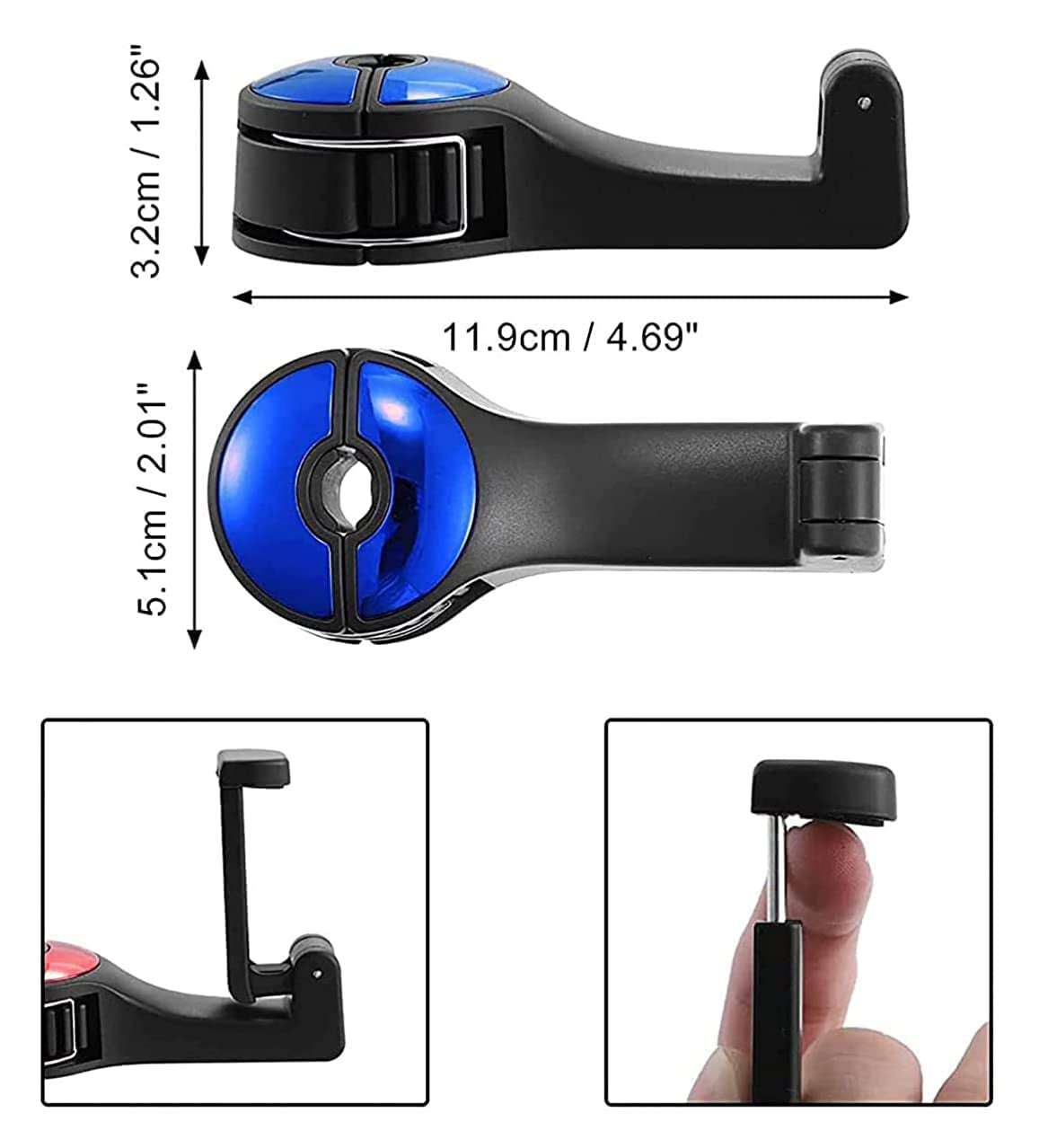 Auto Hoofdsteun Hanger