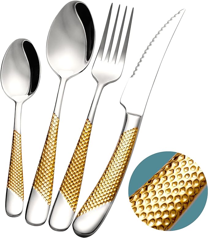 Modern Gouden Bestekset